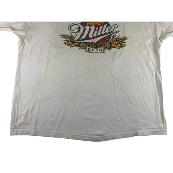 Fruit of the Loom Mens White Graphic Print V Neck Pullover T-Shirt Size XL/XXL - Picture 4 of 13